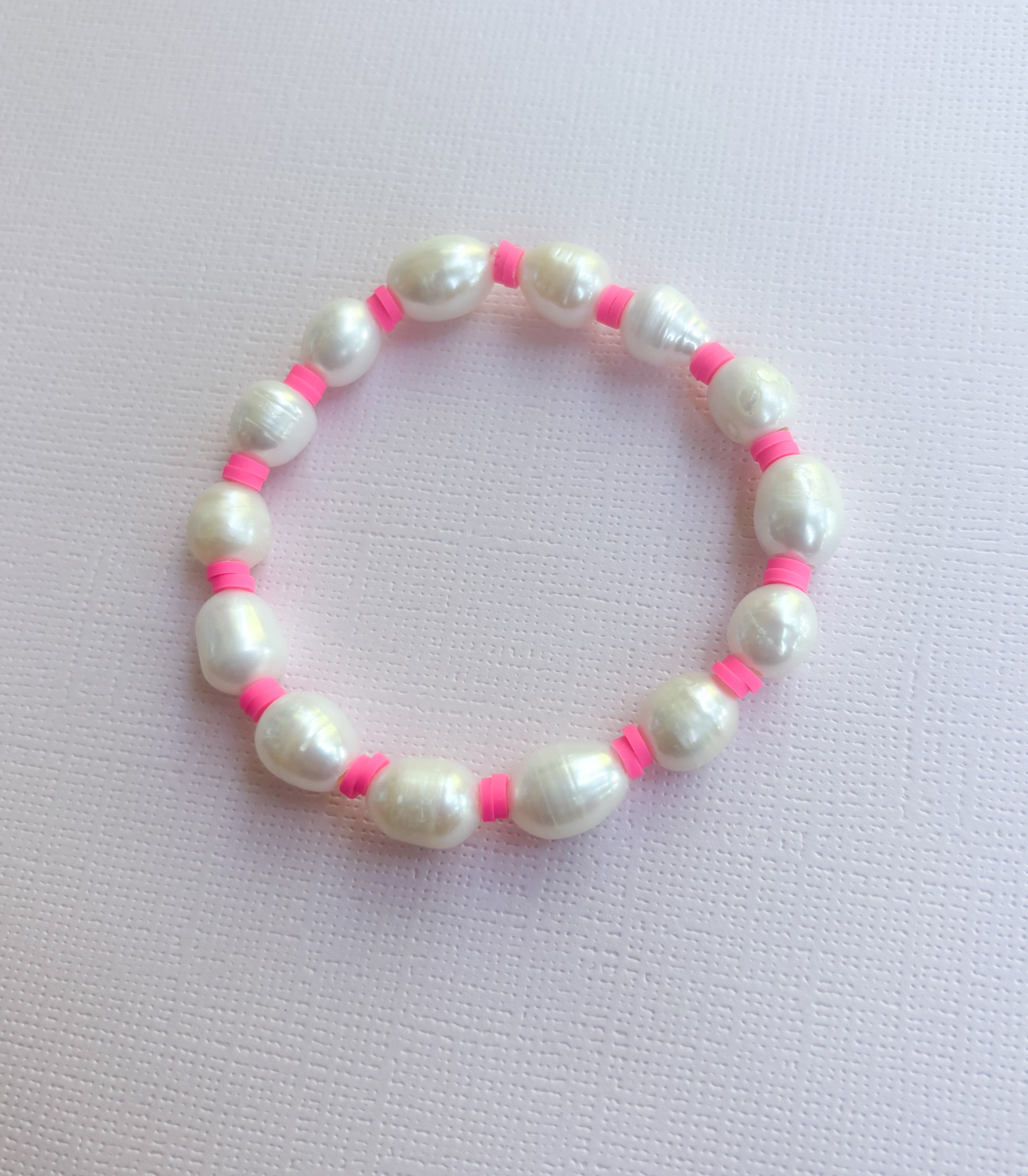 Colorful pearl bracelet
