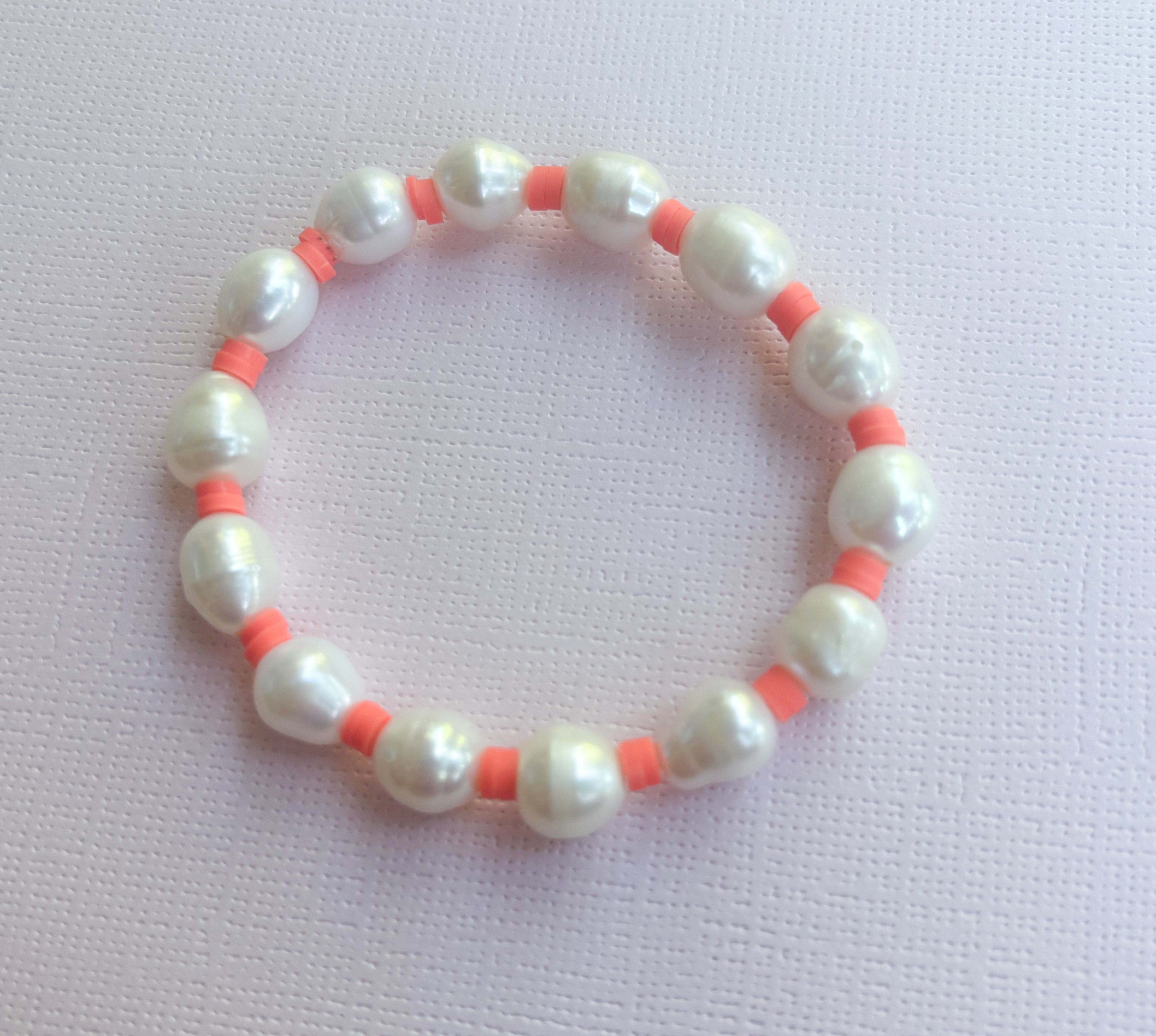 Colorful pearl bracelet